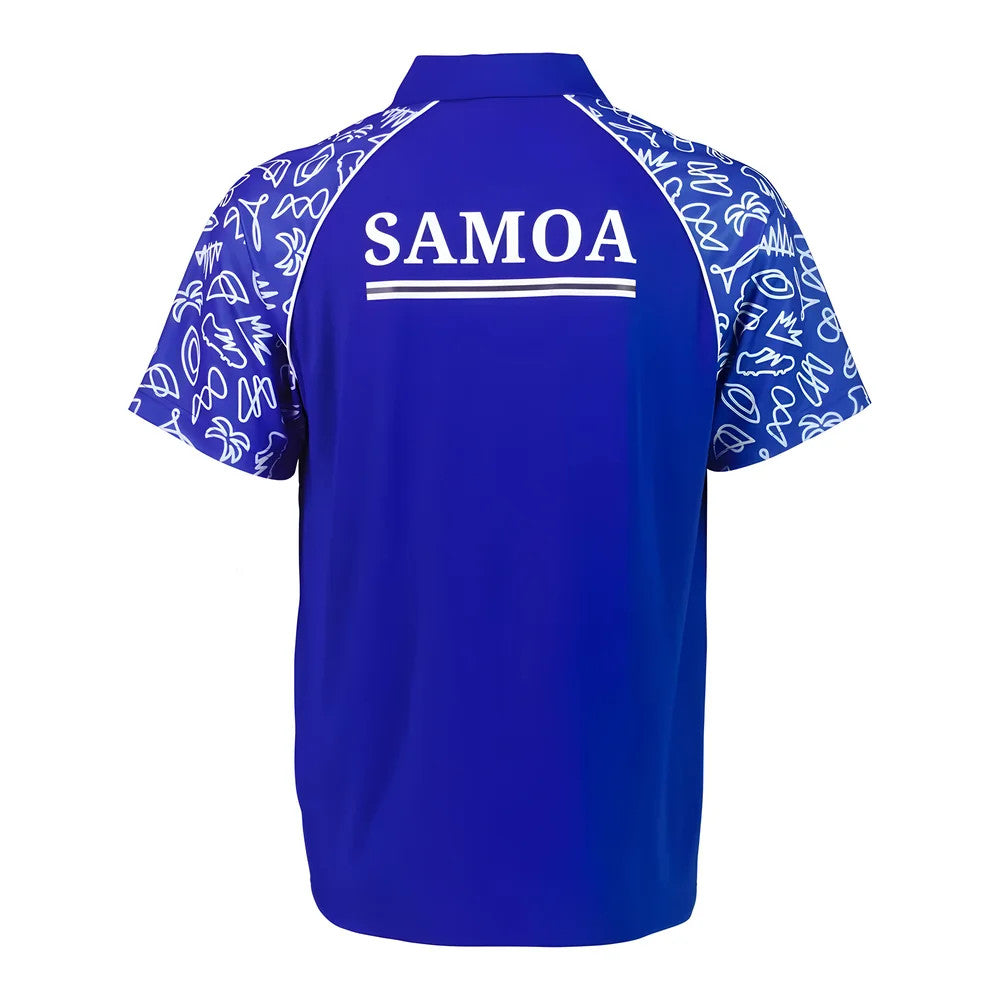 Rugby World Cup 2023 Samoa Polo - Royal Blue_1