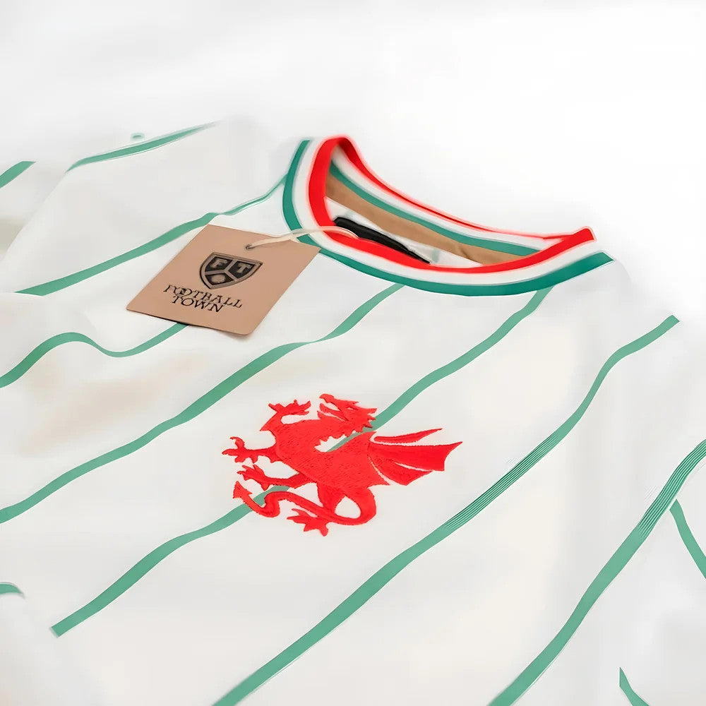 Vintage Wales The Dragon Away Soccer Jersey_4