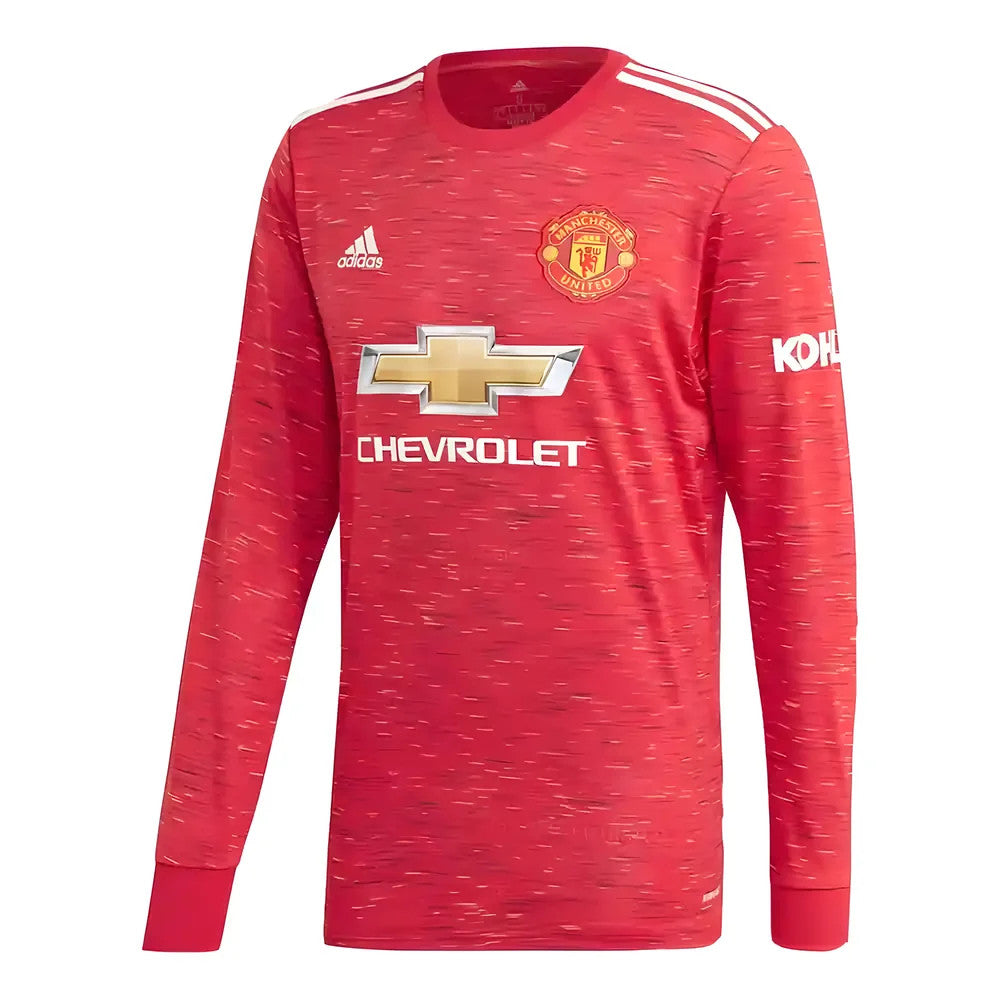 2020-2021 Man Utd Adidas Home Long Sleeve Shirt_1