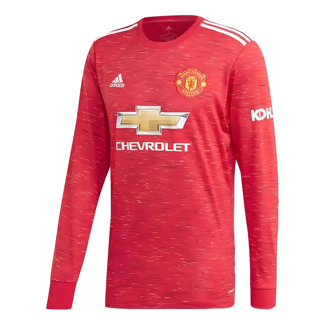 2020-2021 Man Utd Adidas Home Long Sleeve Shirt_1