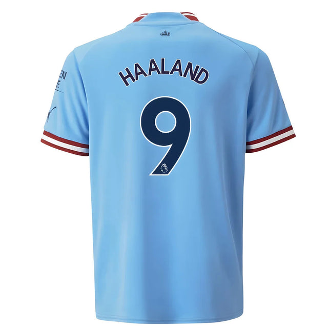 2022-2023 Man City Home Shirt (Kids) (HAALAND 9)_3