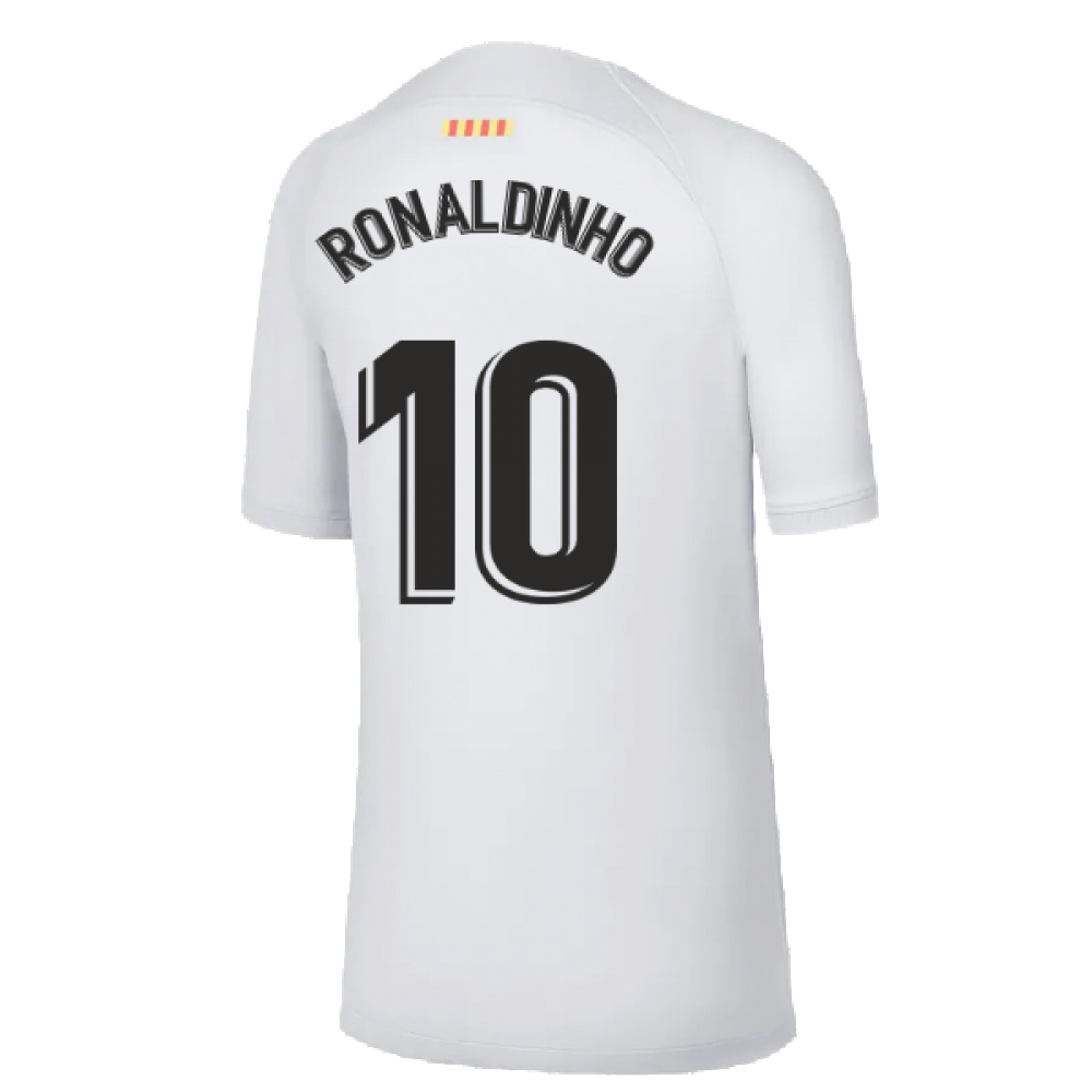 2022-2023 Barcelona Third Shirt (Kids) (RONALDINHO 10)_4