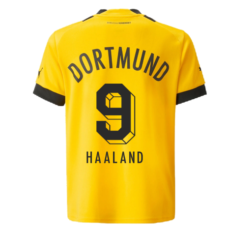 2022-2023 Borussia Dortmund Home Shirt (Kids) (HAALAND 9)_4