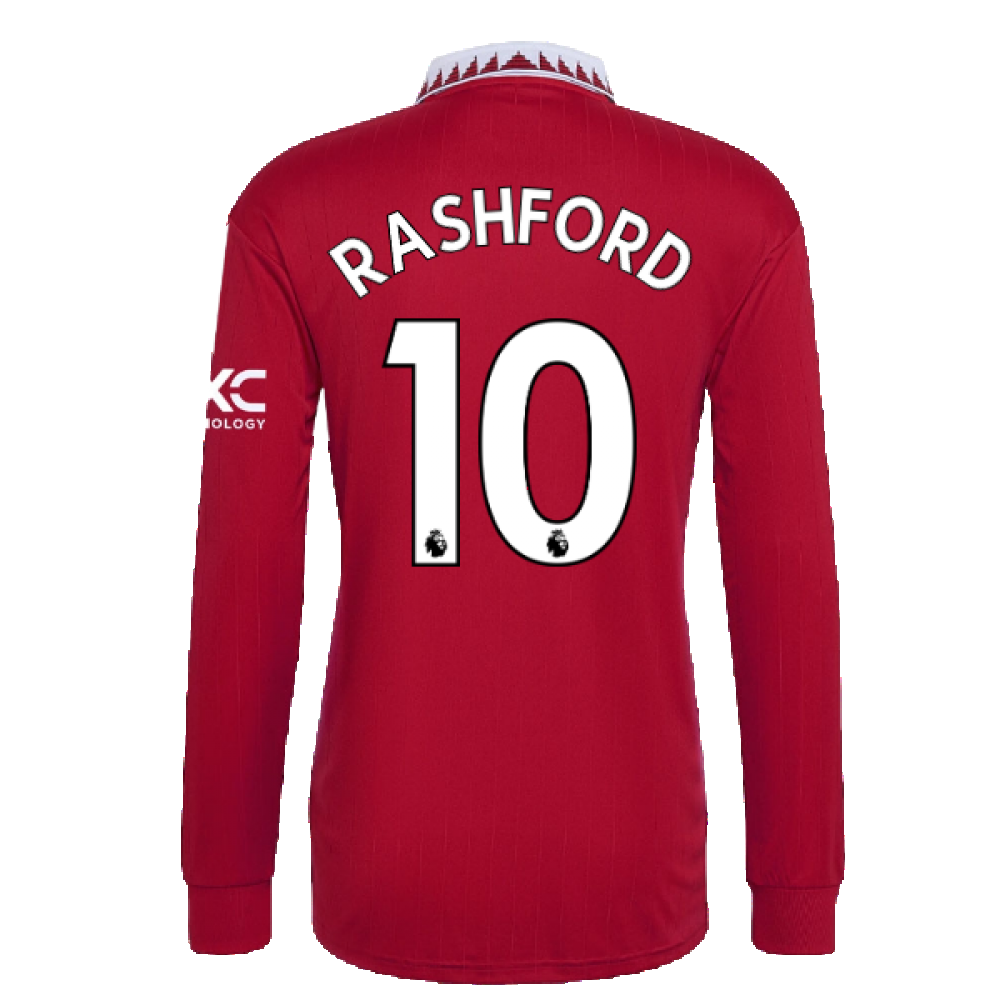 2022-2023 Man Utd Long Sleeve Home Shirt (RASHFORD 10)_4