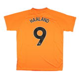 2023-2024 Man City Pre-Match Jersey (Orange) - Kids (HAALAND 9)_4
