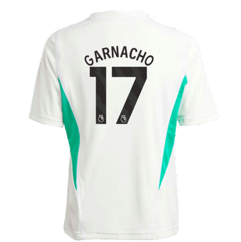 2023-2024 Man Utd Training Jersey (White) - Kids (Garnacho 17)_4