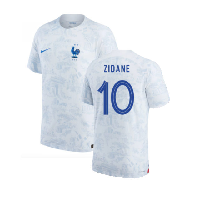 2022-2023 France Match ADV Dri-Fit Away Shirt (Zidane 10)_4