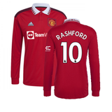 2022-2023 Man Utd Long Sleeve Home Shirt (RASHFORD 10)_4