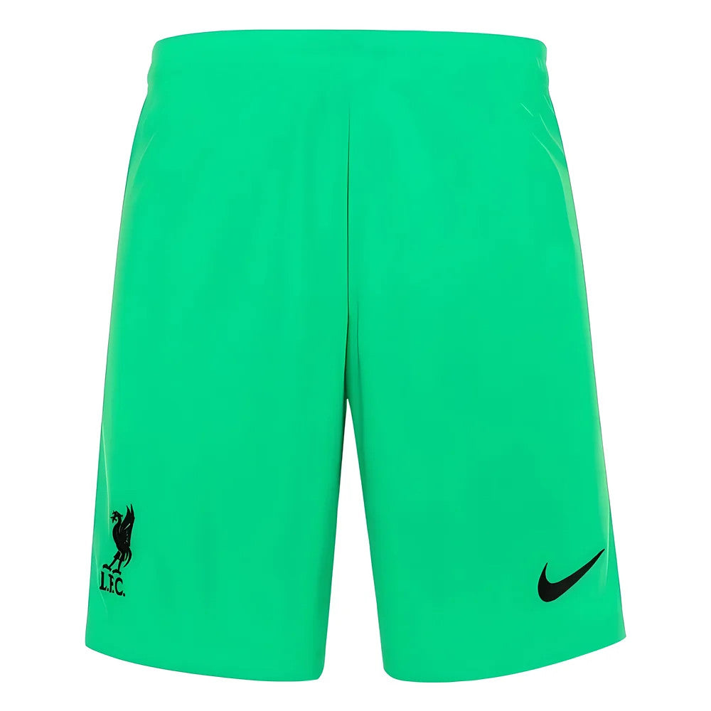 Liverpool 2021-2022 Home Goalkeeper Shorts (Green) - Kids_1