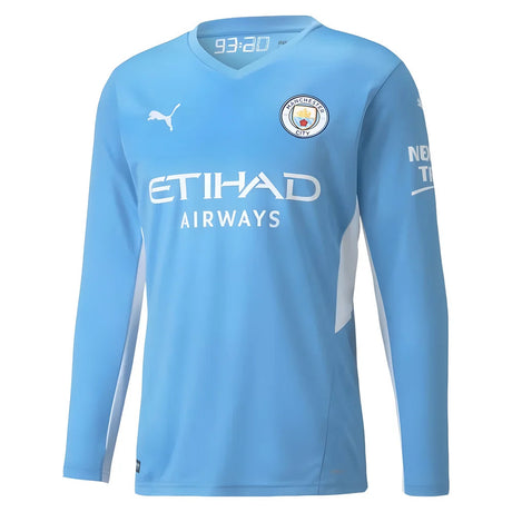 2021-2022 Man City Long Sleeve Home Shirt_1