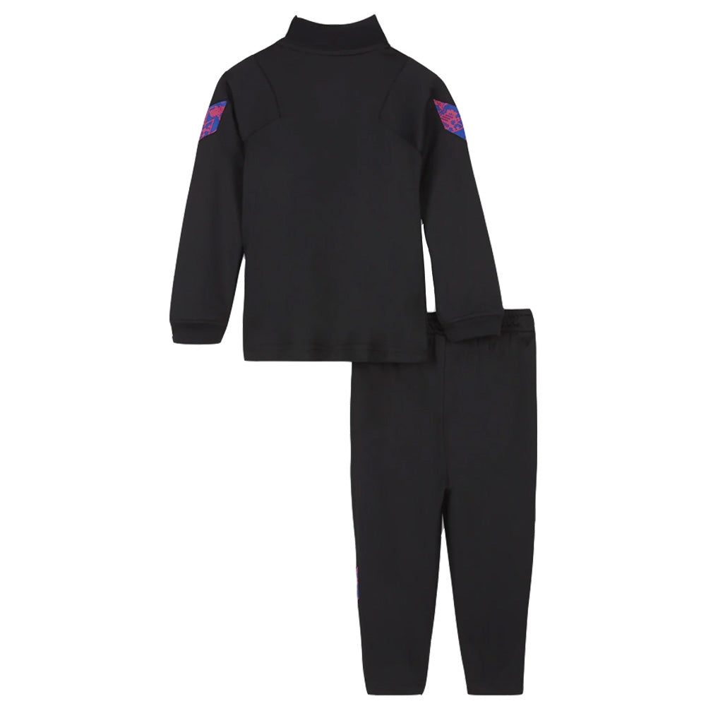 2020-2021 Barcelona Strike Tracksuit (Black/Royal) - Kids_1
