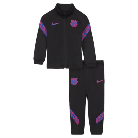 2020-2021 Barcelona Strike Tracksuit (Black/Royal) - Kids_0