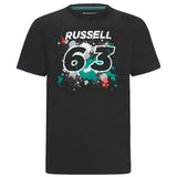 2022 Mercedes George Russell #63 T-Shirt (Black)_1