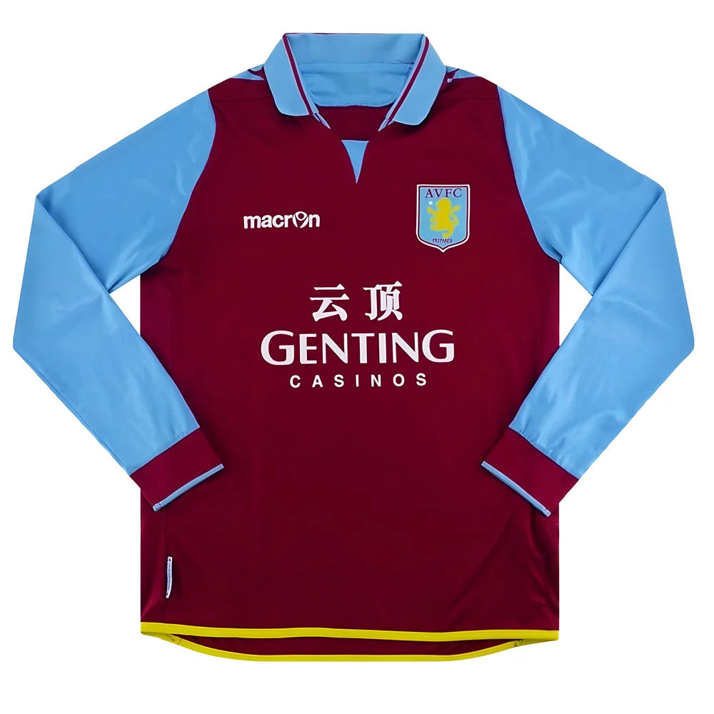 2012 2013 Aston Villa Long Sleeve Home Shirt