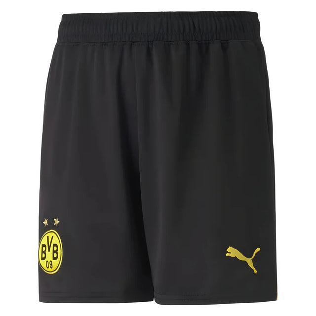 2022-2023 Borussia Dortmund Home Shorts (Black) - Kids_1