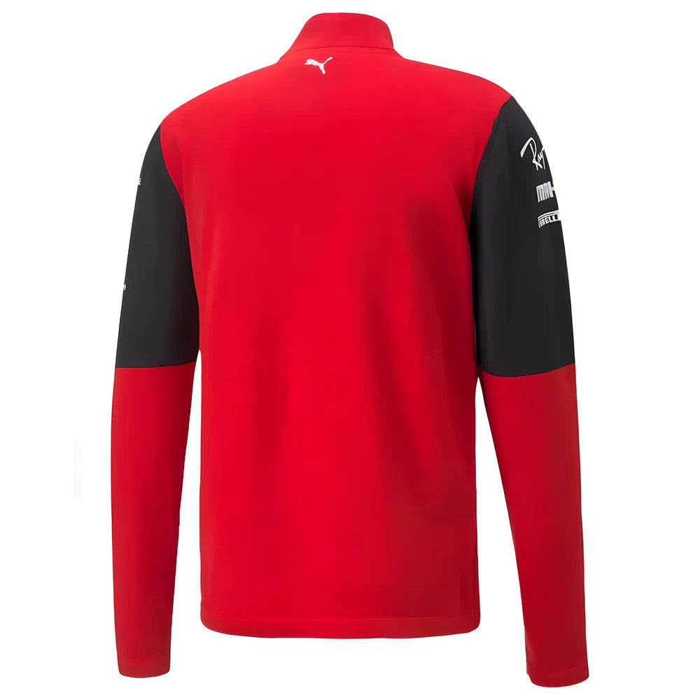 2022 Ferrari Team Half Zip Jumper (Red)_1