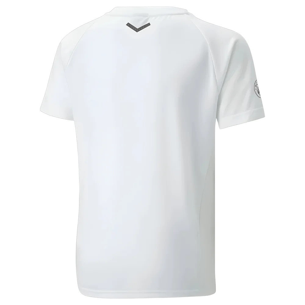 2022-2023 Man City Casuals Tee (White) - Kids_1