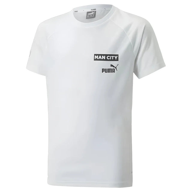 2022-2023 Man City Casuals Tee (White) - Kids_1