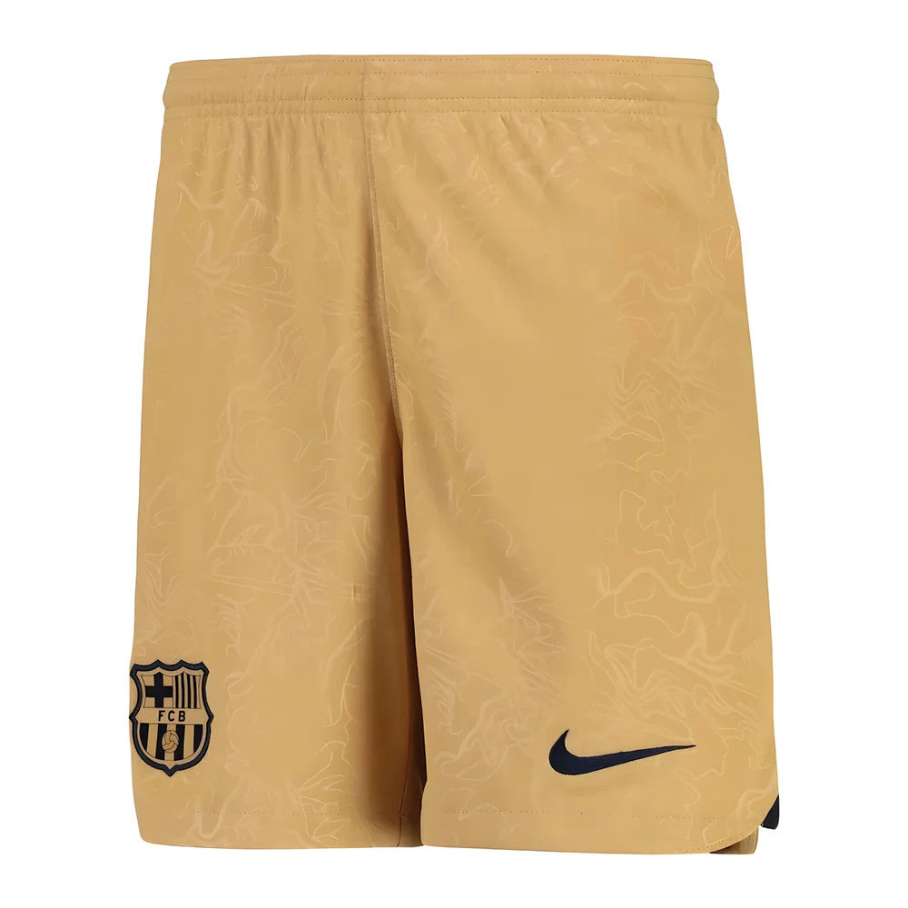 2022-2023 Barcelona Away Shorts (Gold) - Kids_1