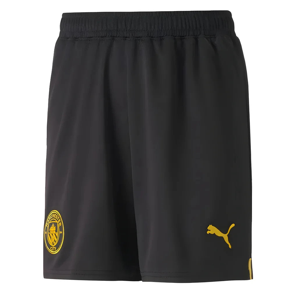 2022-2023 Man City Away Shorts (Black) - Kids_1