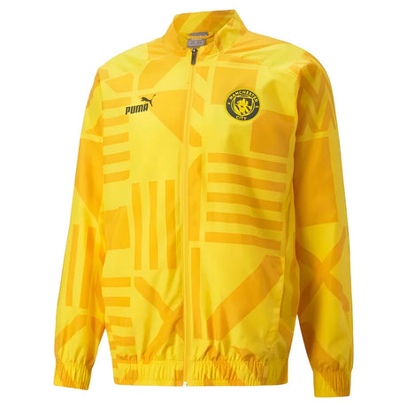 2022-2023 Man City Pre-Match Jacket (Yellow)_0