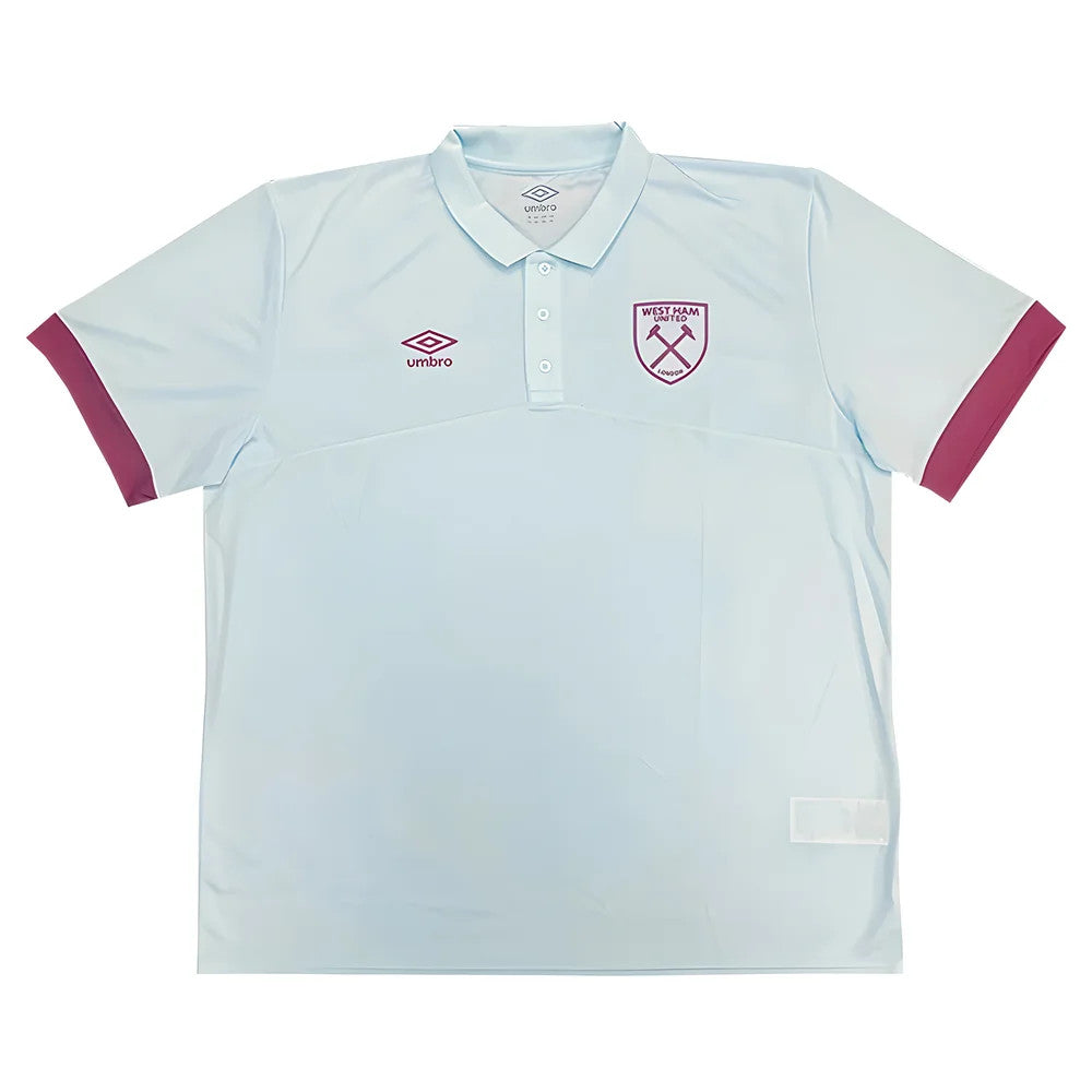 2022-2023 West Ham Poly Polo (U) - Blue Glow_1