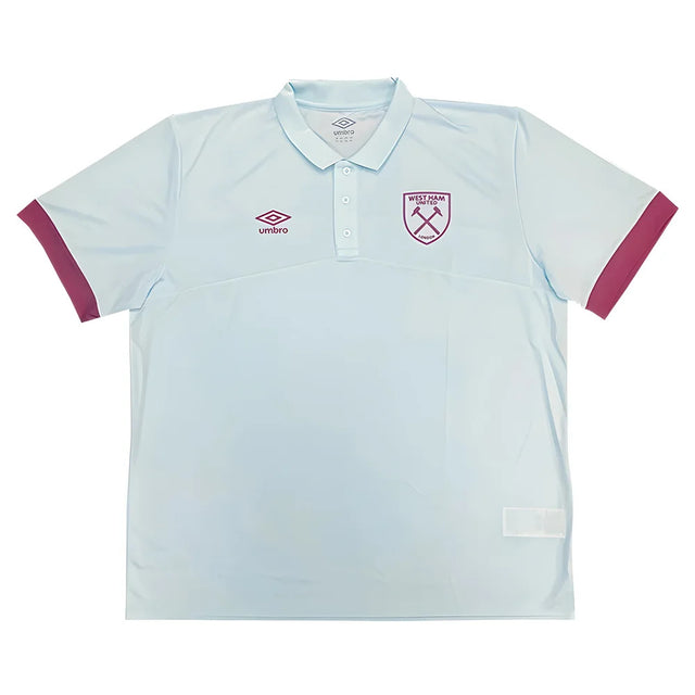2022-2023 West Ham Poly Polo (U) - Blue Glow_1