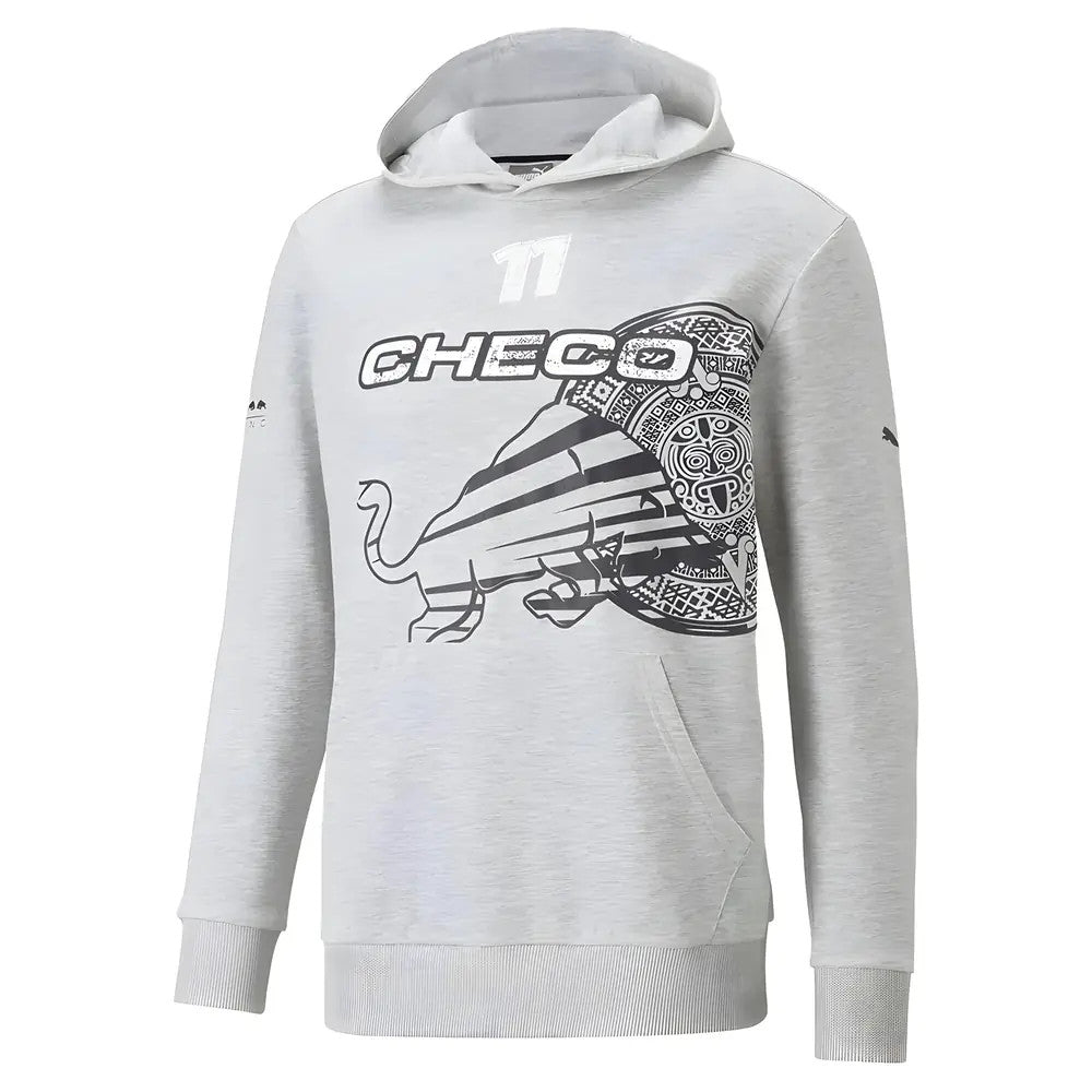 2022 Red Bull Checo Logo Hoodie - Light Grey_1