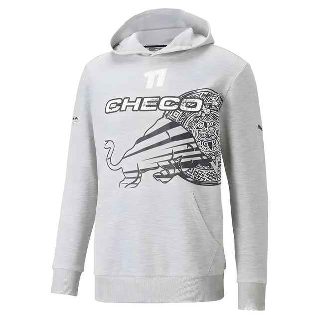 2022 Red Bull Checo Logo Hoodie - Light Grey_1