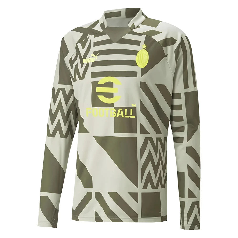 2022-2023 AC Milan Pre-Match Sweat (Green Moss)_1