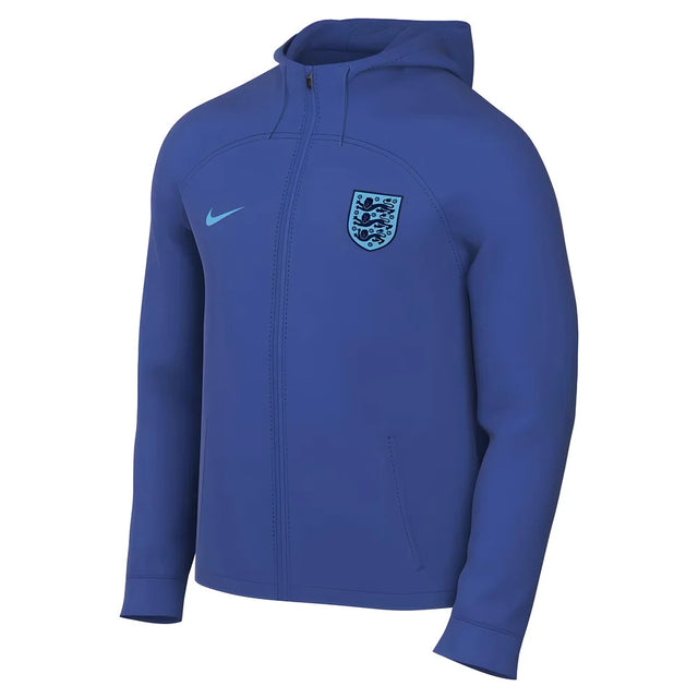 2022-2023 England Strike Hooded Foootball Jacket (Blue)_0