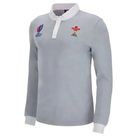 Wales RWC 2023 Rugby World Cup Rugby Jersey (Grey)_0