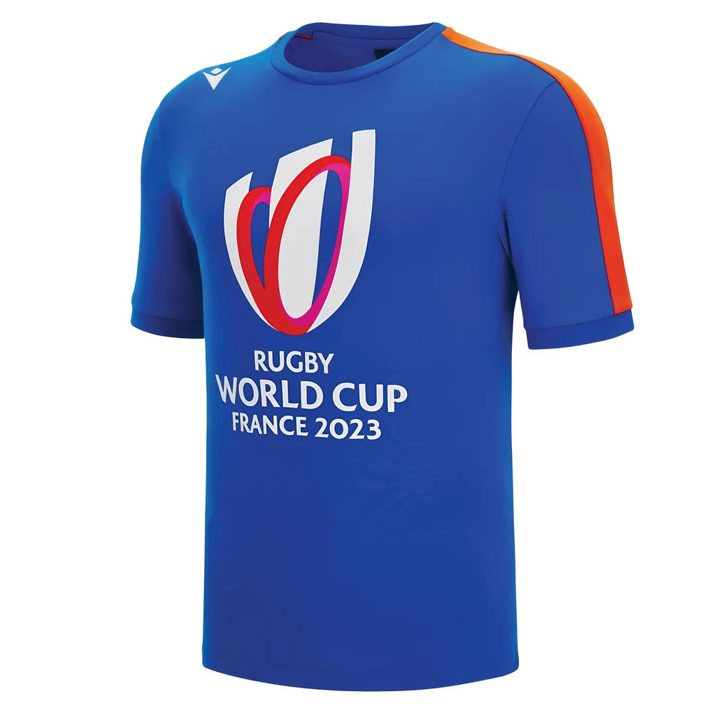 Macron RWC 2023 Rugby World Cup Cotton Tee (Blue)_1