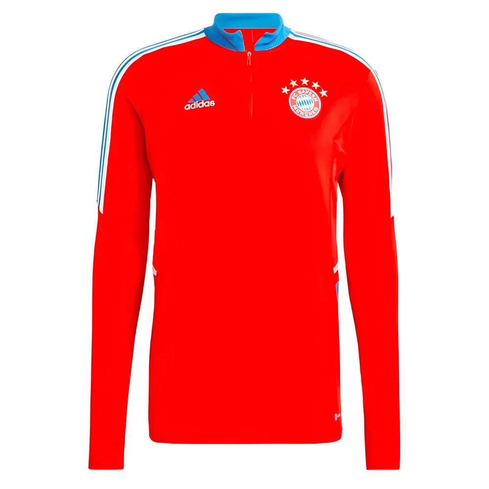 2022-2023 Bayern Munich Convido Half Zip Training Top (Red)_0