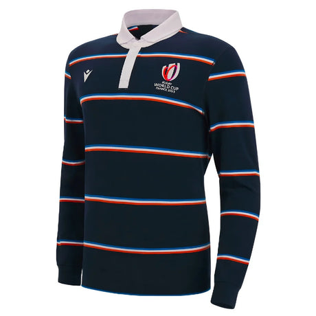 Macron RWC 2023 Cotton Tricolore Rugby Jersey (Navy)_1