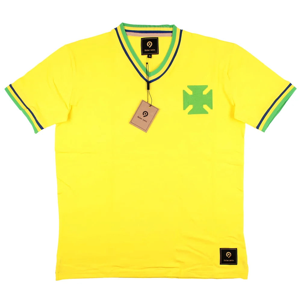 False Nein Brazil Home Football Shirt_0