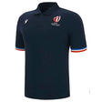 RWC 2023 Rugby World Cup Cotton Piquet Polo Shirt (Navy)_1
