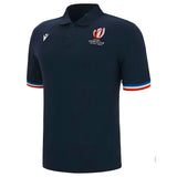 RWC 2023 Rugby World Cup Cotton Piquet Polo Shirt (Navy)_1