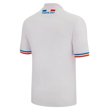 RWC 2023 Rugby World Cup Cotton Piquet Polo Shirt (White)_1