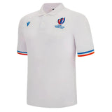RWC 2023 Rugby World Cup Cotton Piquet Polo Shirt (White)_1