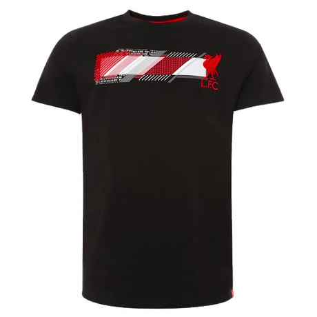 Liverpool Black Raised Embroidery Print Tee_1