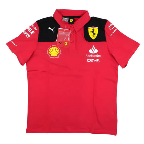 2023 Ferrari Team Polo Shirt (Red) - Kids_1
