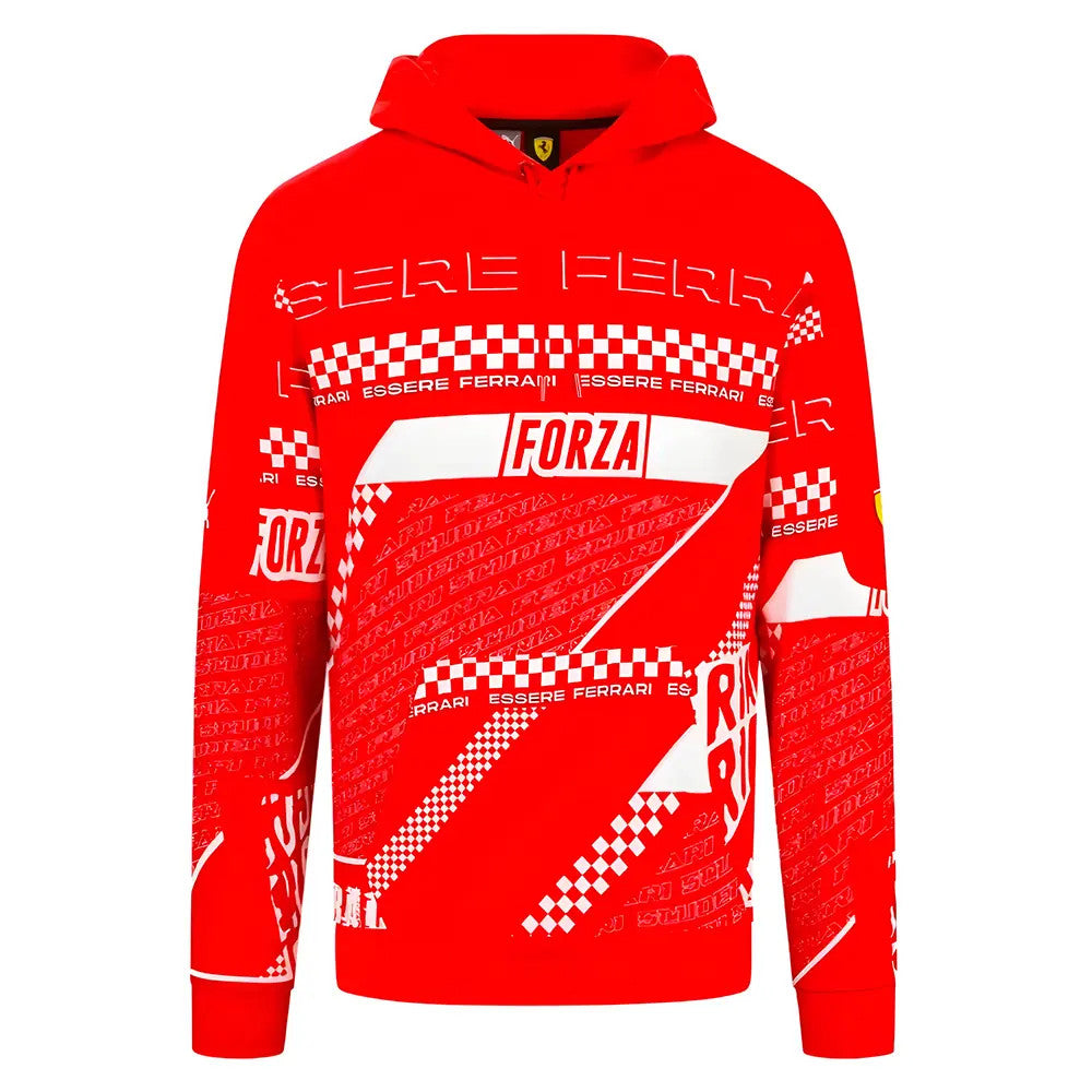 2023 Ferrari Graphic Hoody (Red)_1