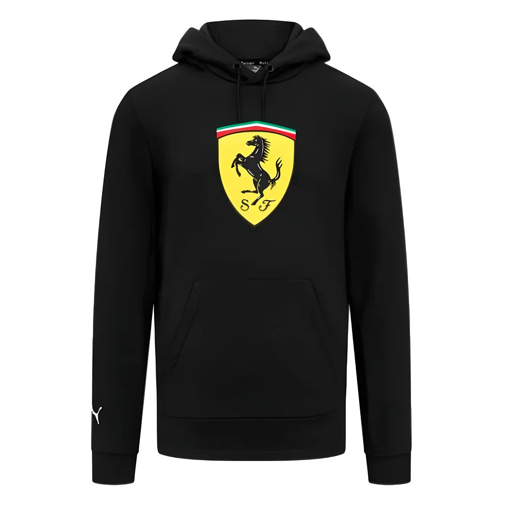 2023 Ferrari Fanwear Big Shield Hoodie (Black)_1