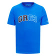 2023 Mercedes George Russell Logo Tee (Blue)_1