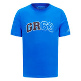 2023 Mercedes George Russell Logo Tee (Blue)_1