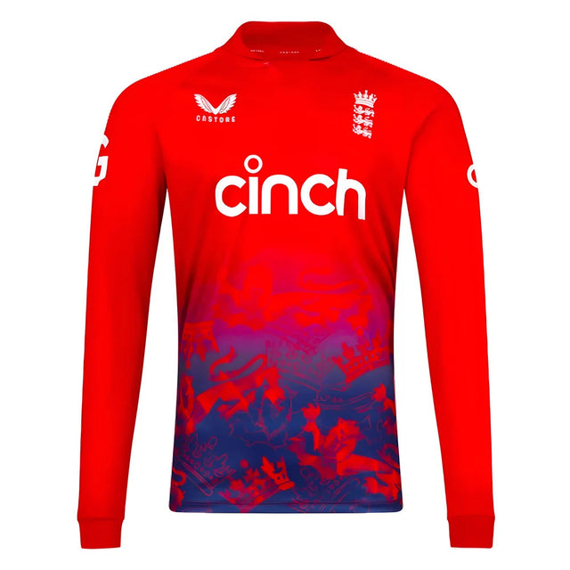 2023 England Cricket T20 Replica Long Sleeve Jersey_1