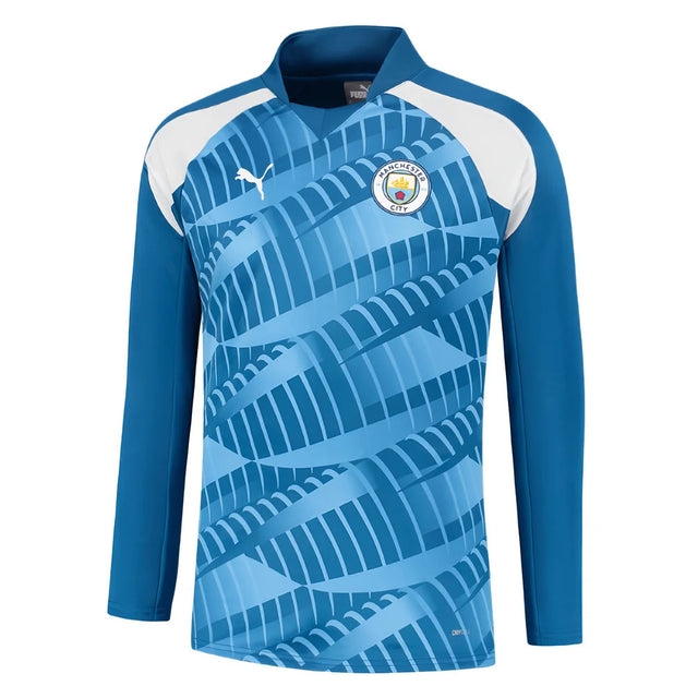 2023-2024 Man City Pre-Match LS Sweat Top (Lake Blue)_1