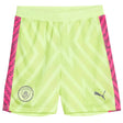 2023-2024 Man City Goalkeeper Shorts (Yellow) - Kids_1