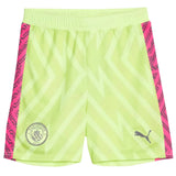 2023-2024 Man City Goalkeeper Shorts (Yellow) - Kids_1